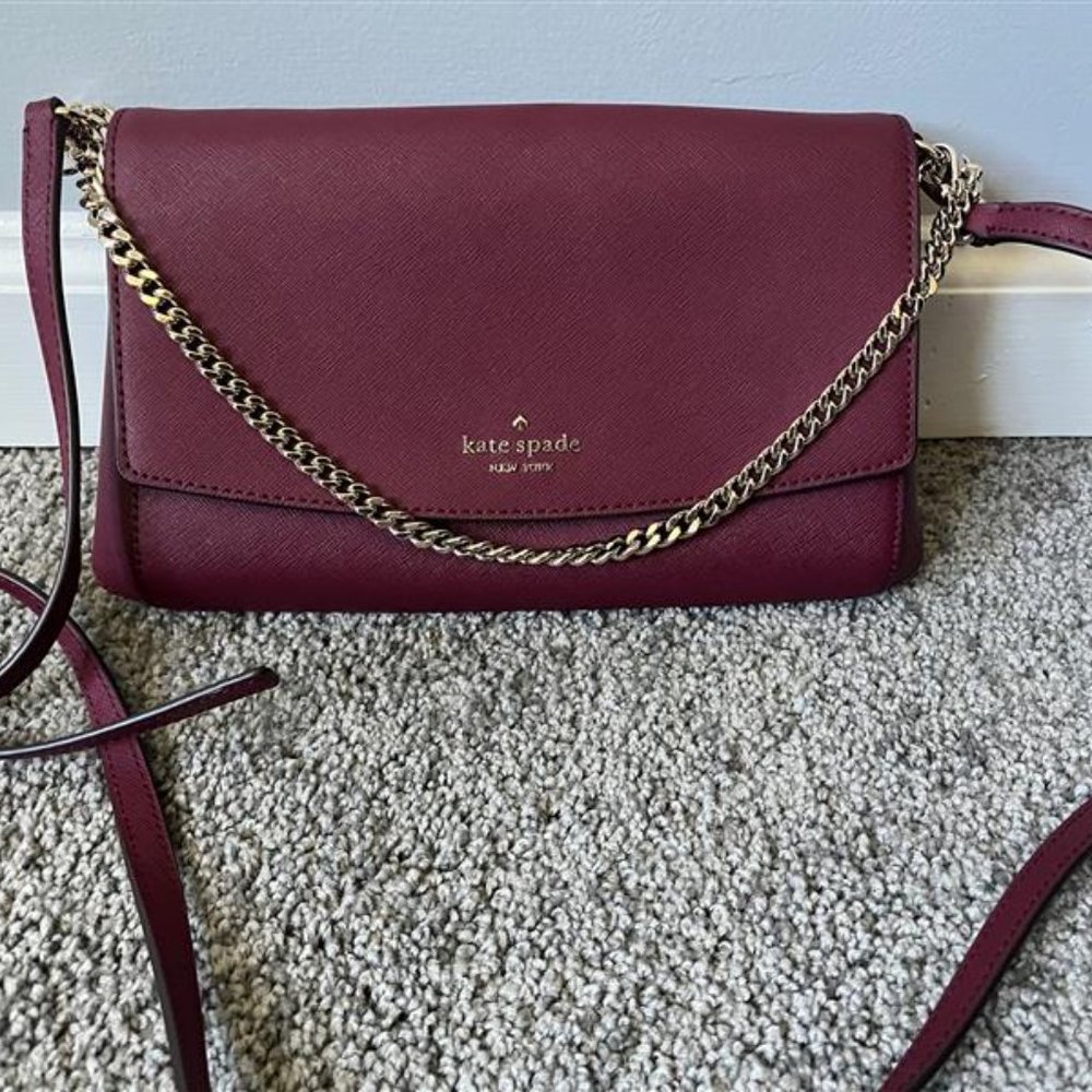 Kate Spade - NWOT - Laurel Way Greer Crossbody - Blackberry